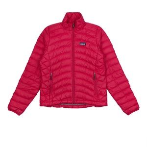 Patagonia Womens Size M Zip Up Goose Down Quilted Puffer Sweater Jacket